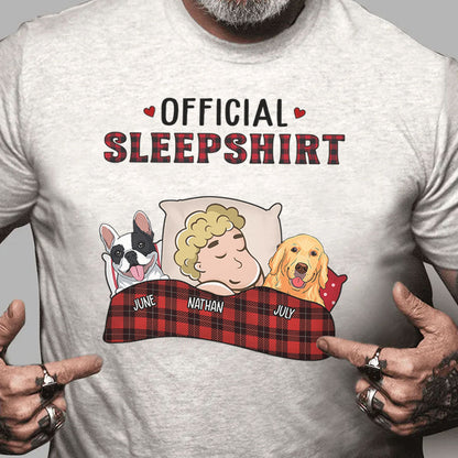 PSTPA04 Official Sleepshirt Dog Lover - Personalized Custom T-shirt Hoodie