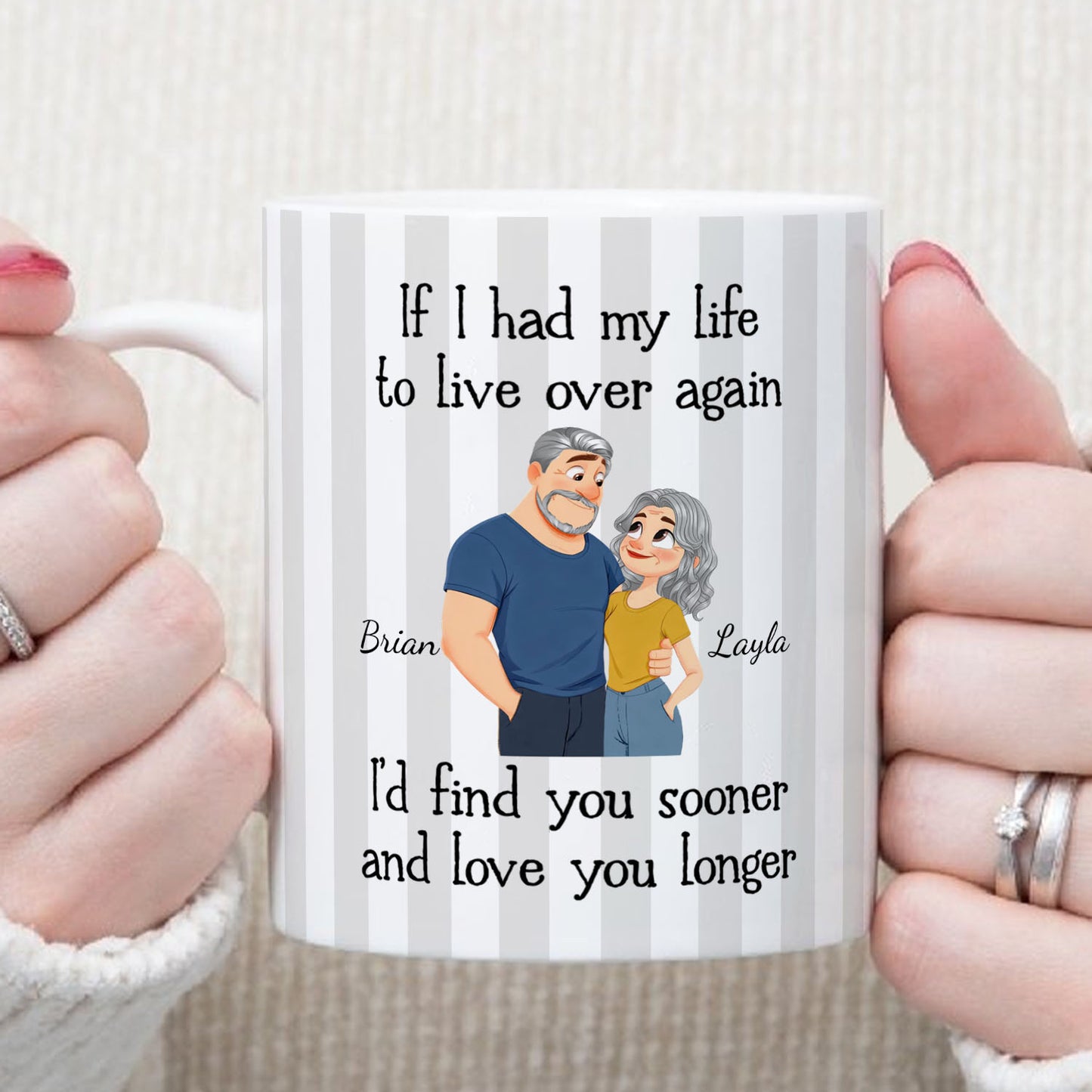 PST232 I'm Not Spoiled My Husband Just Loves Me - Personalized White Mug Accent Mug