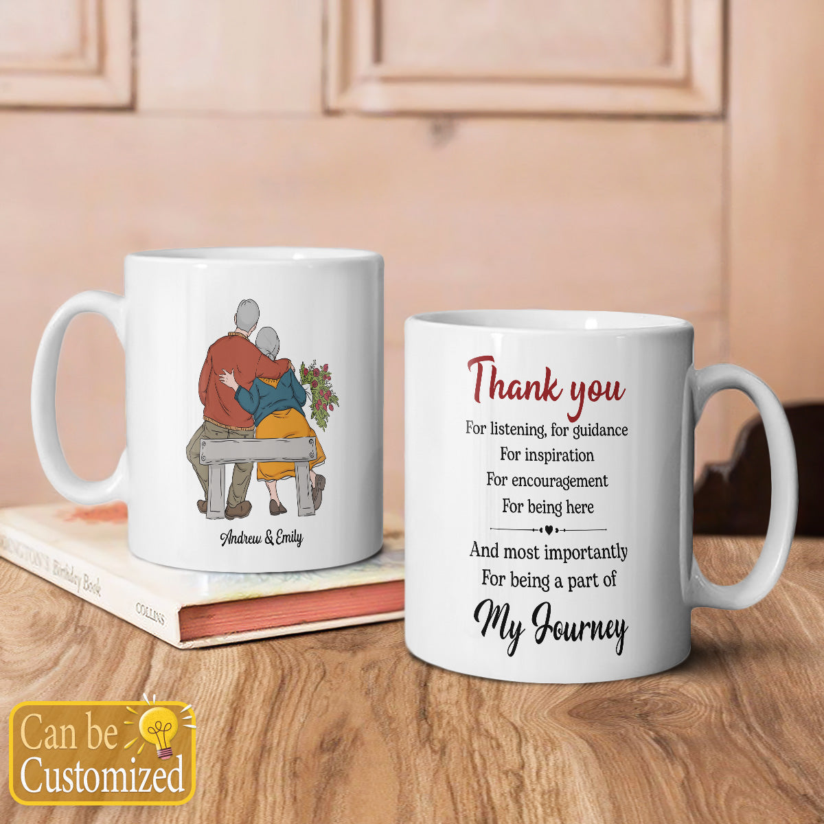 PST99 Thank You For Being A Part Of My Journey - White Mug Accent Mug