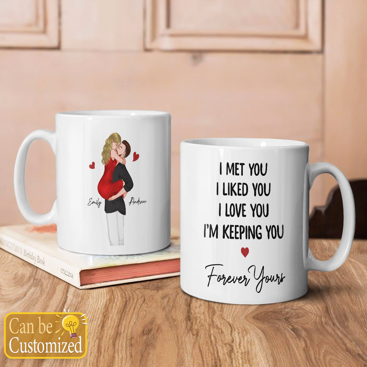 PST100 I Met You I Liked You I Love You - White Mug Accent Mug