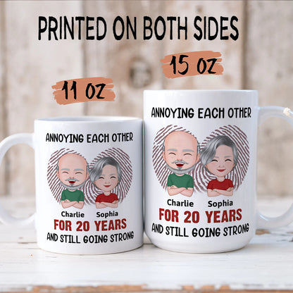 PST114 Annoying Each Other - White Mug Accent Mug