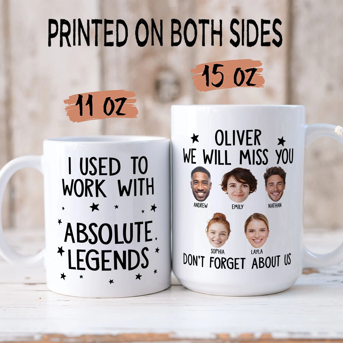 PSTM03 I Used To Work With Legends - Personalized White Mug Accent Mug