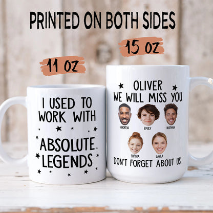 PSTM03 I Used To Work With Legends - Personalized White Mug Accent Mug