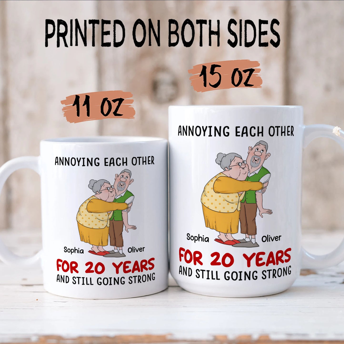 PST122 Annoying Each Other - White Mug Accent Mug