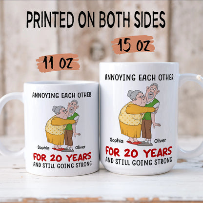 PST122 Annoying Each Other - White Mug Accent Mug
