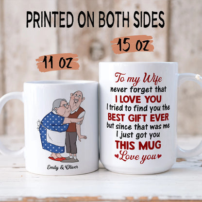 PST120 Best Gift Ever For Husband And Wife - White Mug Accent Mug