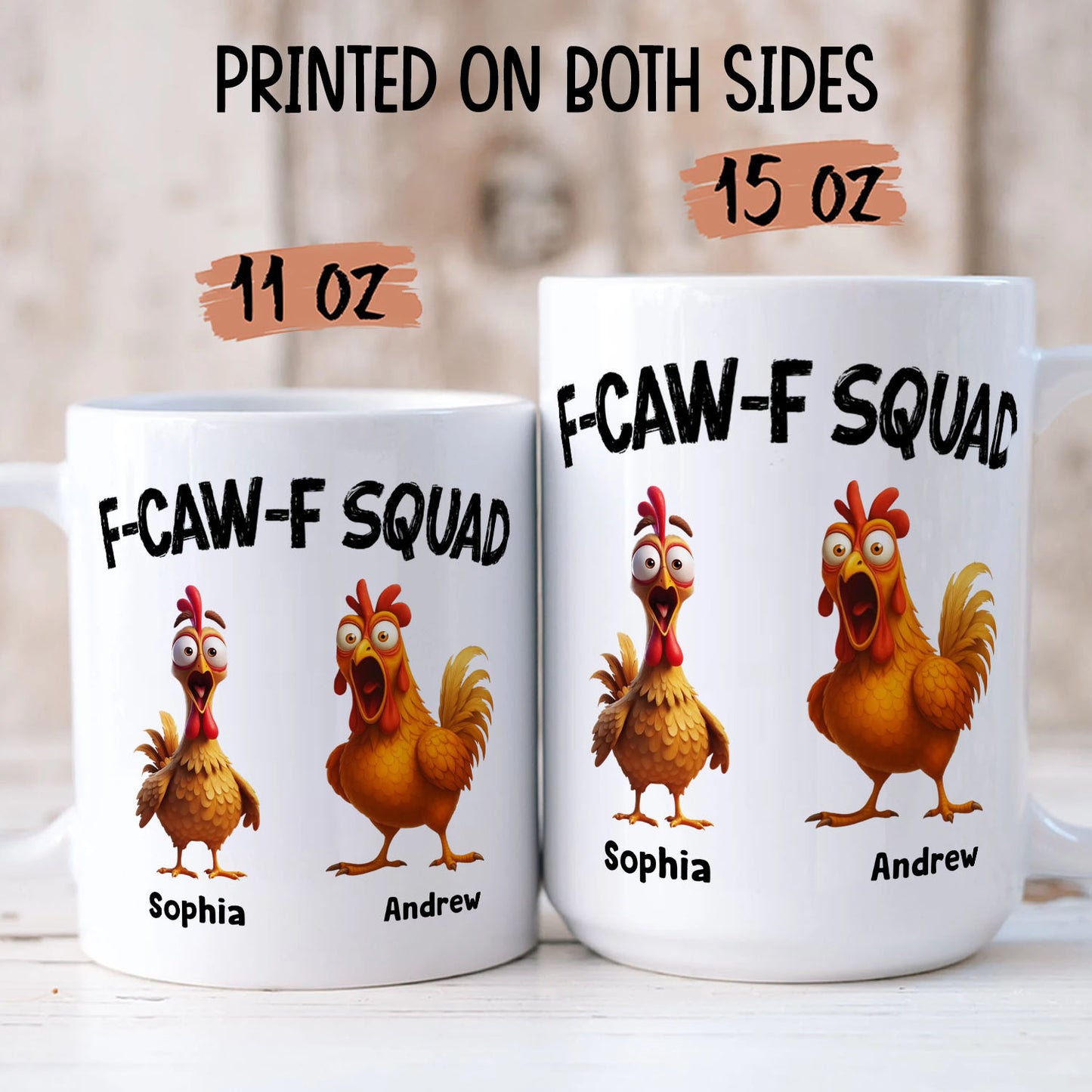 PST171 F-CAWF Squad - Personalized White Mug Accent Mug