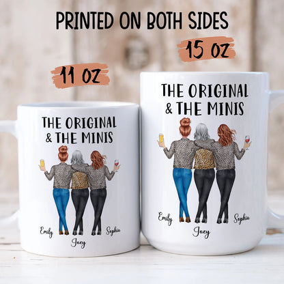 PST146 The Original & The Mini - Personalized White Mug Accent Mug