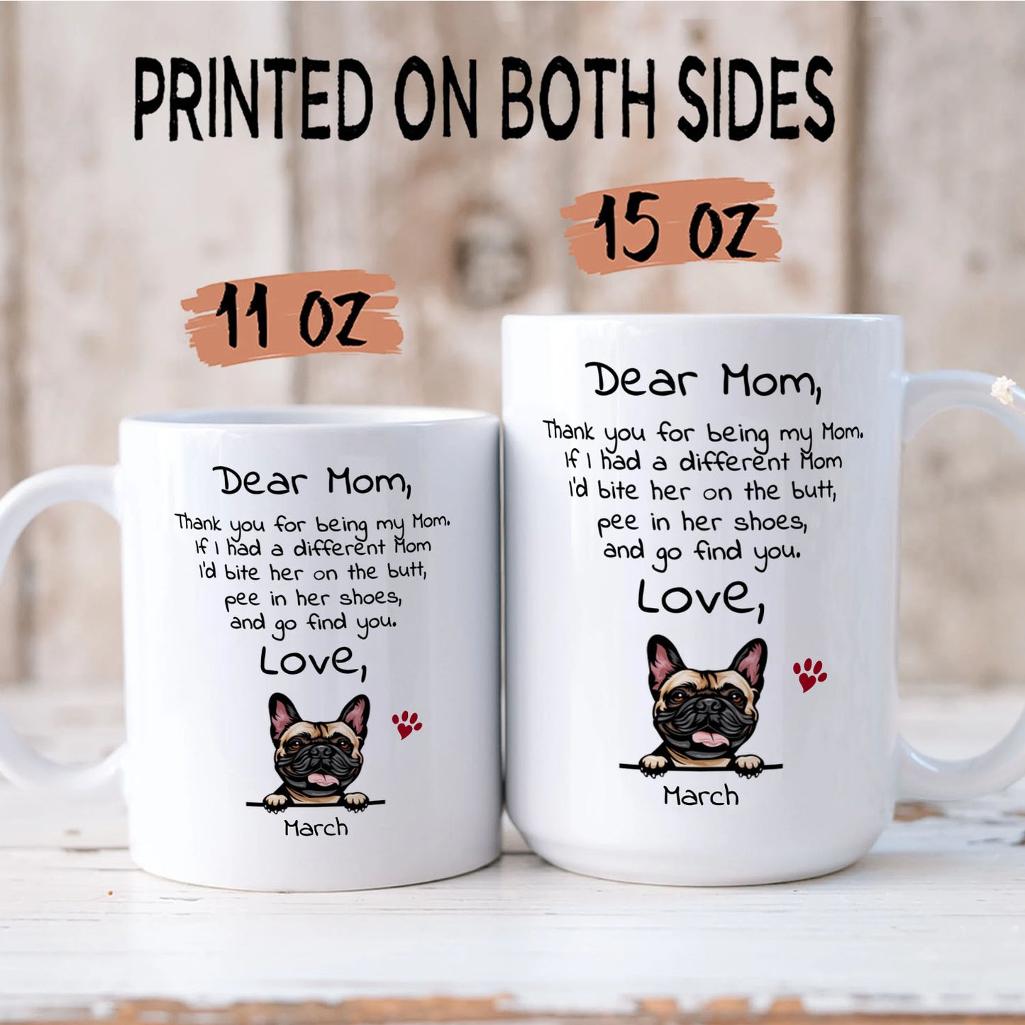 PST94 Dear Dog Dad Dog Mom Dog Parent - White Mug Accent Mug