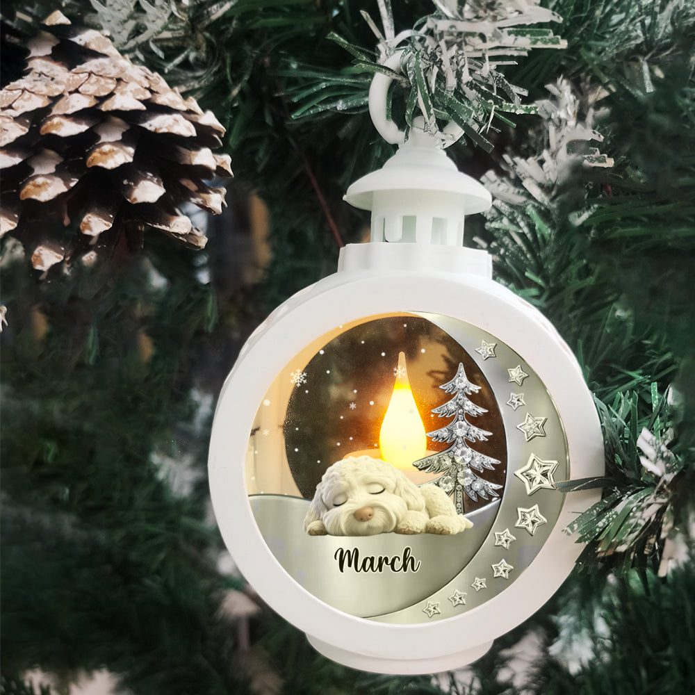 PSTL01 Fur Dad Mom - Personalized Custom 3D Effect Christmas Lantern