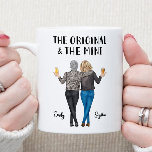 PST146 The Original & The Mini - Personalized White Mug Accent Mug