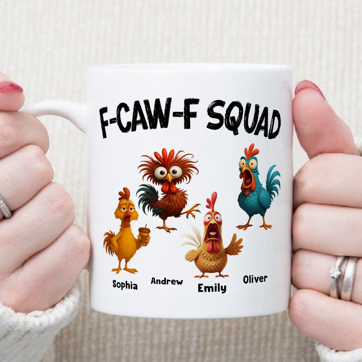 PST171 F-CAWF Squad - Personalized White Mug Accent Mug