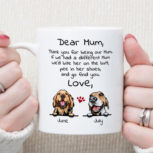 PST94 Dear Dog Dad Dog Mom Dog Parent - White Mug Accent Mug