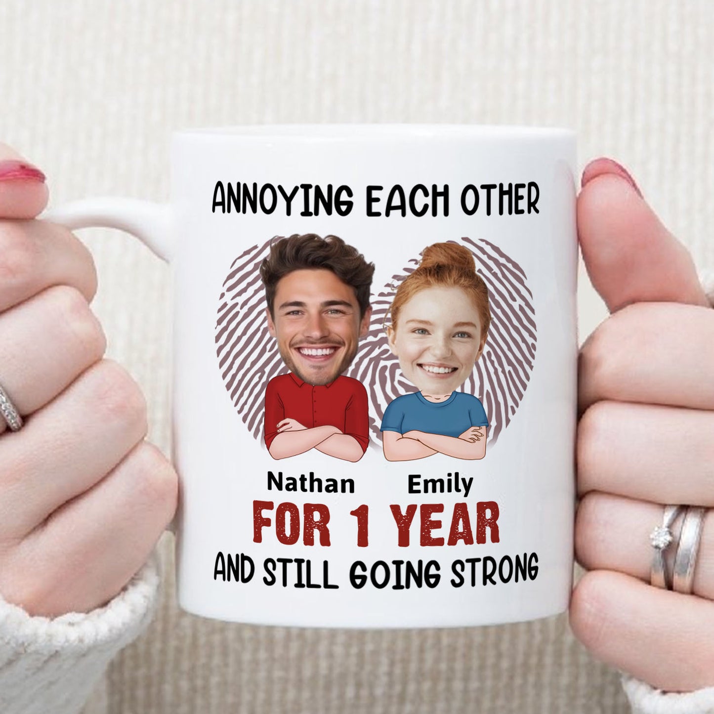 PST114 Annoying Each Other - White Mug Accent Mug