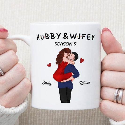 PST131 Hubby and Wifey Season - White Mug Accent Mug