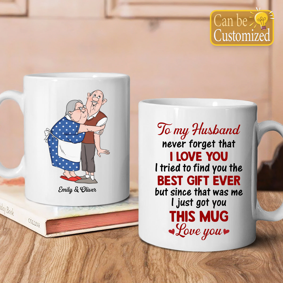 PST120 Best Gift Ever For Husband And Wife - White Mug Accent Mug