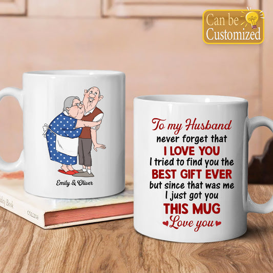 PST120 Best Gift Ever For Husband And Wife - White Mug Accent Mug