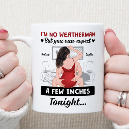 PST103 I'm No Weatherman Funny Couple - White Mug Accent Mug