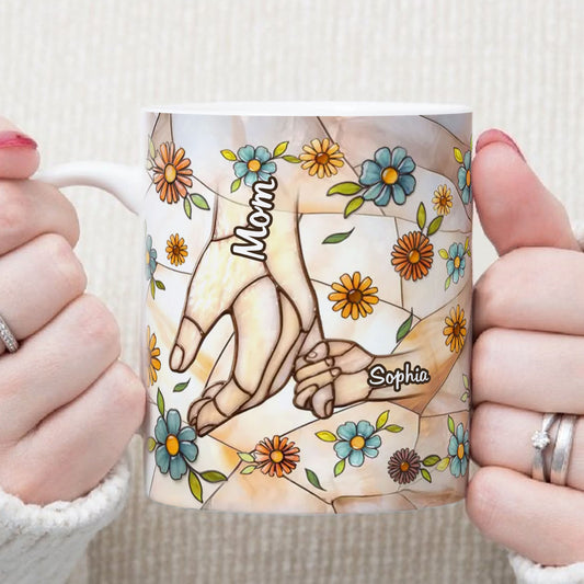 PST132 Mother's Day 3D Inflated Effect Printed - Personalized White Mug Accent Mug