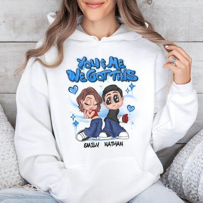 PST182 Y2K Couple Graffiti Style - Personalized Custom T-shirt Hoodie
