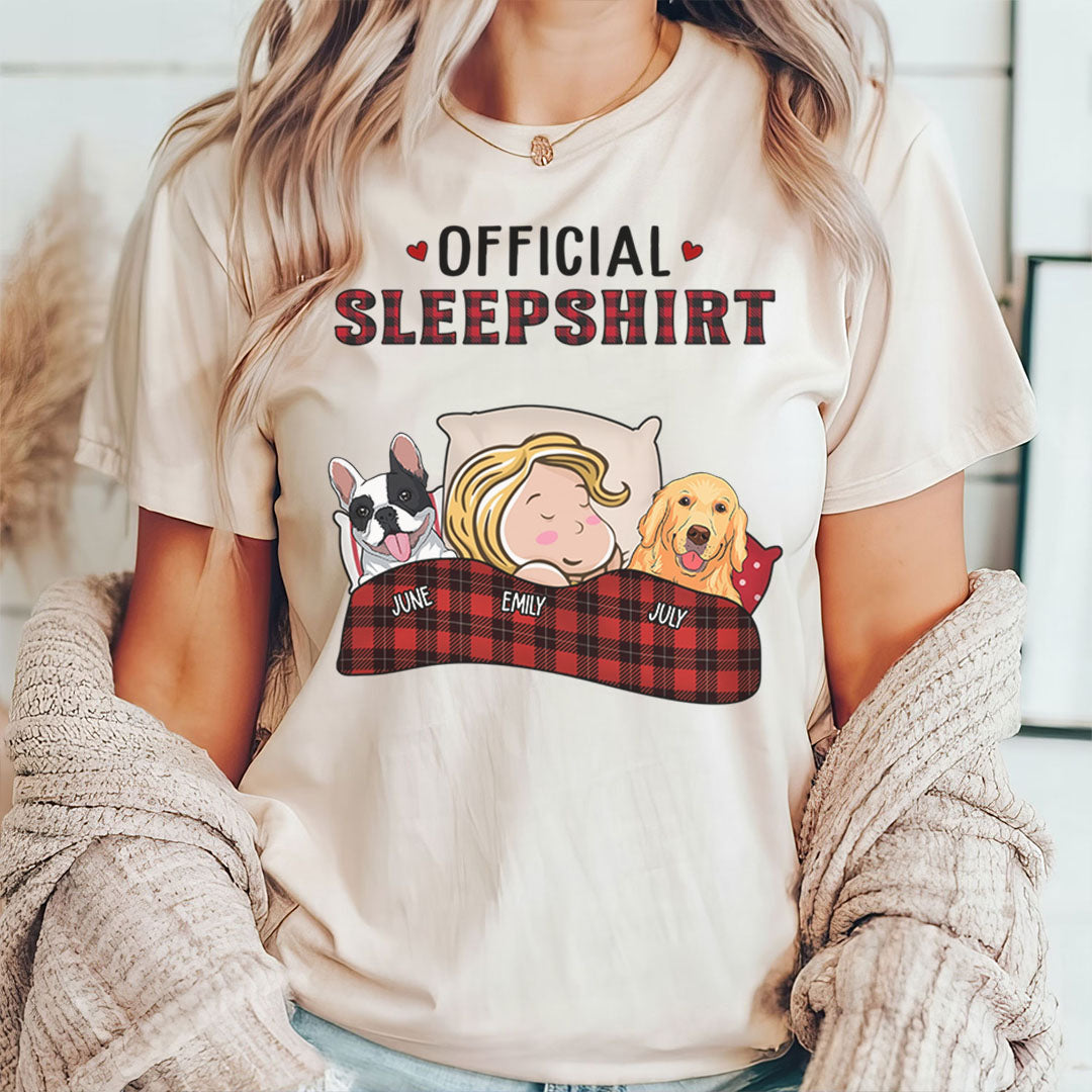 PSTPA04 Official Sleepshirt Dog Lover - Personalized Custom T-shirt Hoodie