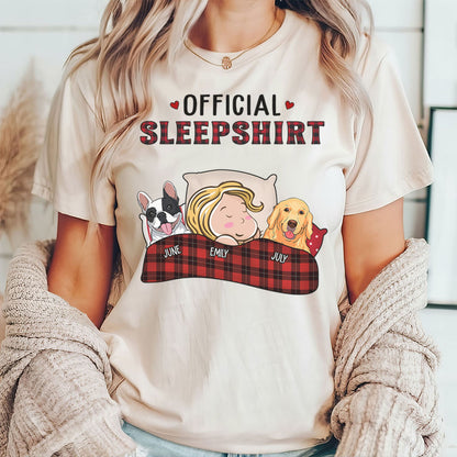 PSTPA04 Official Sleepshirt Dog Lover - Personalized Custom T-shirt Hoodie