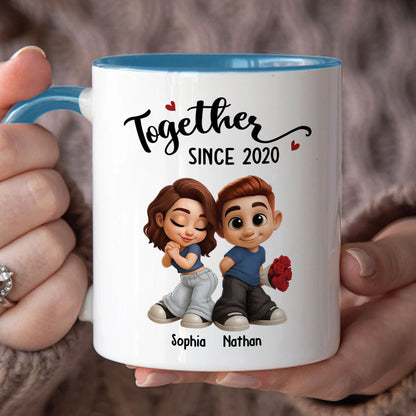 PST98 Couple Together Rose - White Mug Accent Mug
