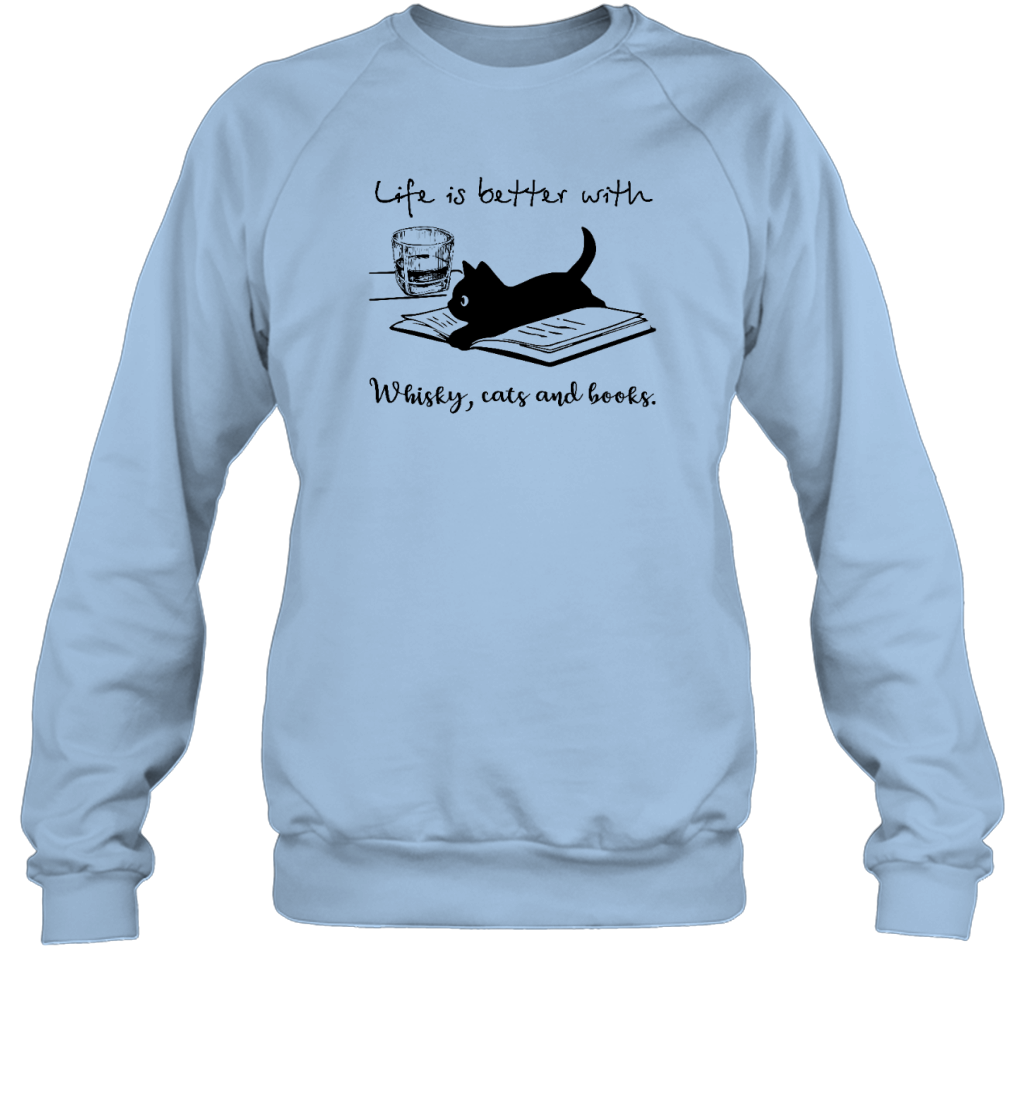 Miah869_whisky Life Is Better With Whisky, Cats And Books